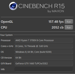 DAIV 5D,Ryzen 7 3700,GTX1660Ti,R15