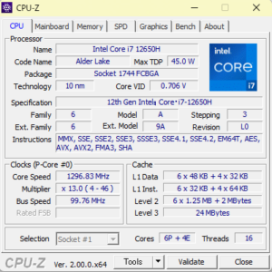 mouse K7,レビュー,性能,ブログ,CPU,Core i7-12650H,ベンチ