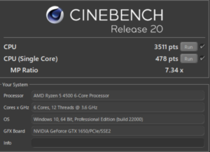 Ryzen 5 4500,CPU,性能,ベンチマーク,R20