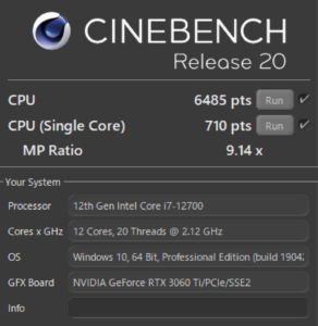 GALLERIA XA7C-R36T,ドスパラ,レビュー,ブログ,Core i7-12700,性能,感想,ベンチマーク