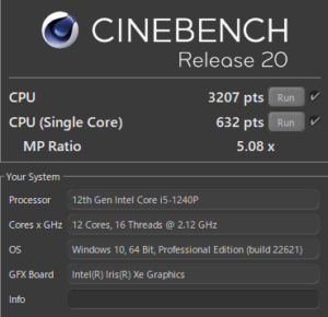 Core i5-1240P,比較,写真編集,RAW現像,おすすめ,どっち,性能,ベンチマーク,CPUZ