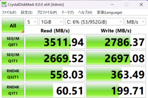 NEXTGEAR JG-A7G60,レビュー,感想,口コミ,評価,ブログ,マウスコンピューター,RTX4060,ゲーム,フレームレート,SSD,転送速度