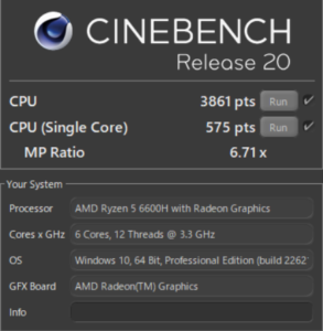 GALLERIA RL5R-G165-5,GALLERIA XL7C-R46-5,Ryzen 5 6600H